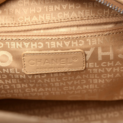 Chanel Suede Camellia Embossed Bowling Bag Beige 6 of 11