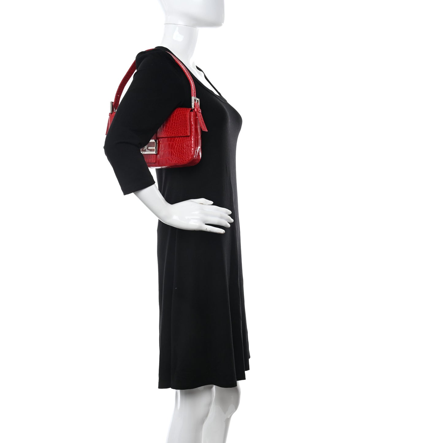 Crocodile Baguette Red