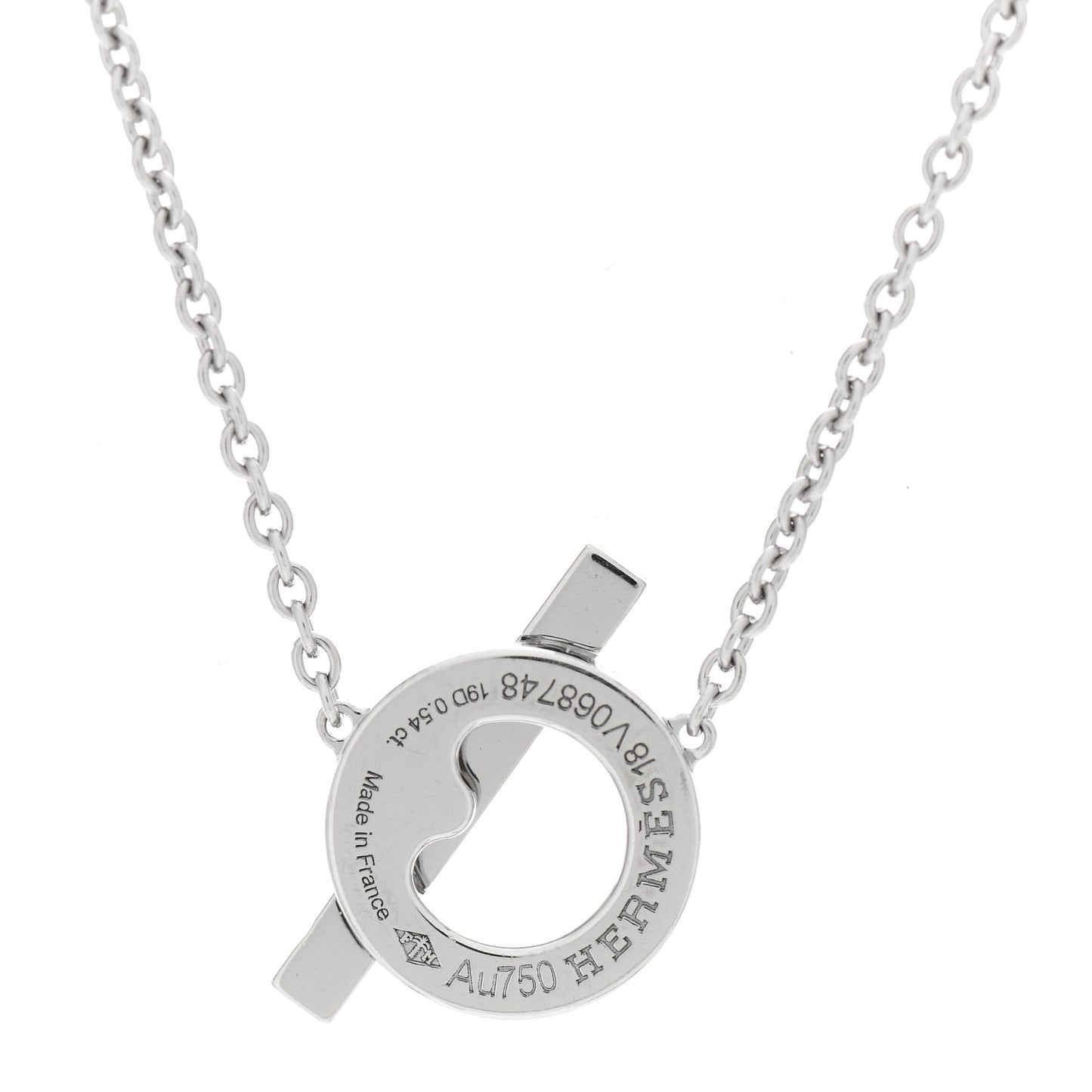 18K White Gold Diamond Finesse Pendant Necklace