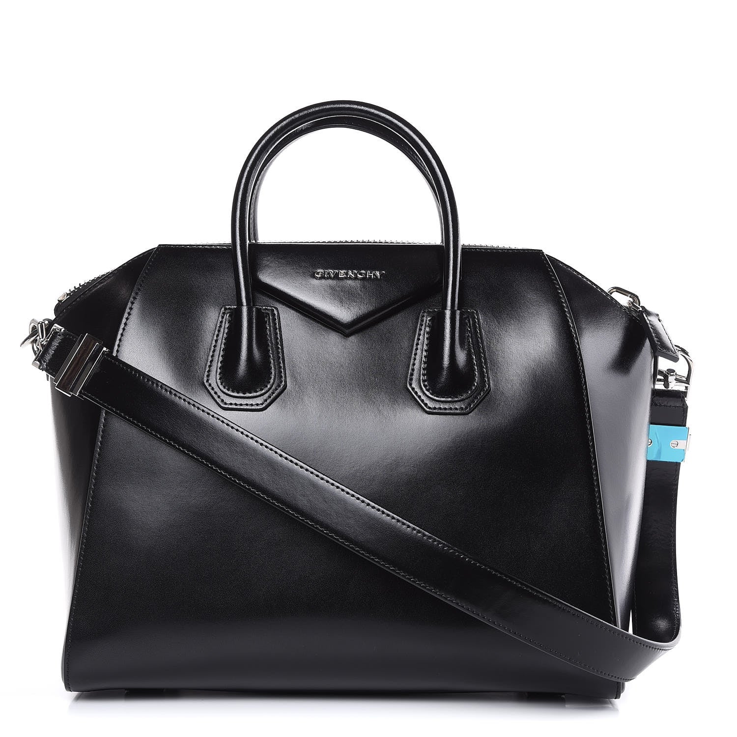 Givenchy Shiny Lord Calfskin Medium Antigona Black 1 of 13