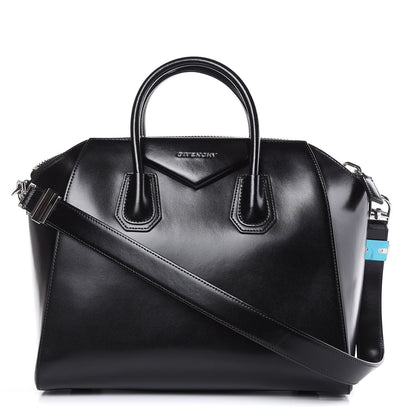 Givenchy Shiny Lord Calfskin Medium Antigona Black 1 of 13