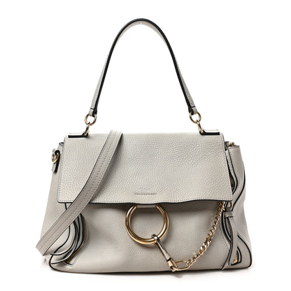Chloe Calfskin Small Faye Day Shoulder Bag Motty Grey 1 of 9