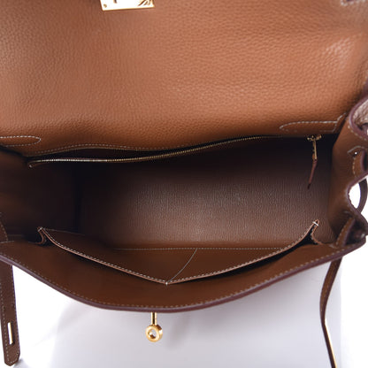 Hermes Togo Kelly Retourne 32 Gold 8 of 37