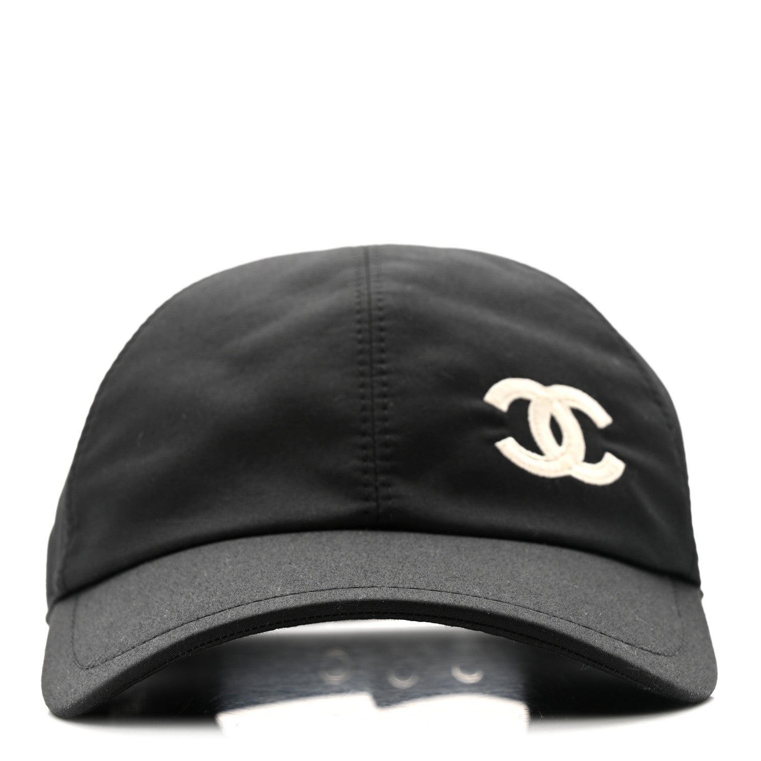 Chanel Cotton Sequin CC Cap Hat Black 3 of 9