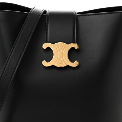 Celine Smooth Calfskin Triomphe Medium Louise Bag Black 8 of 10