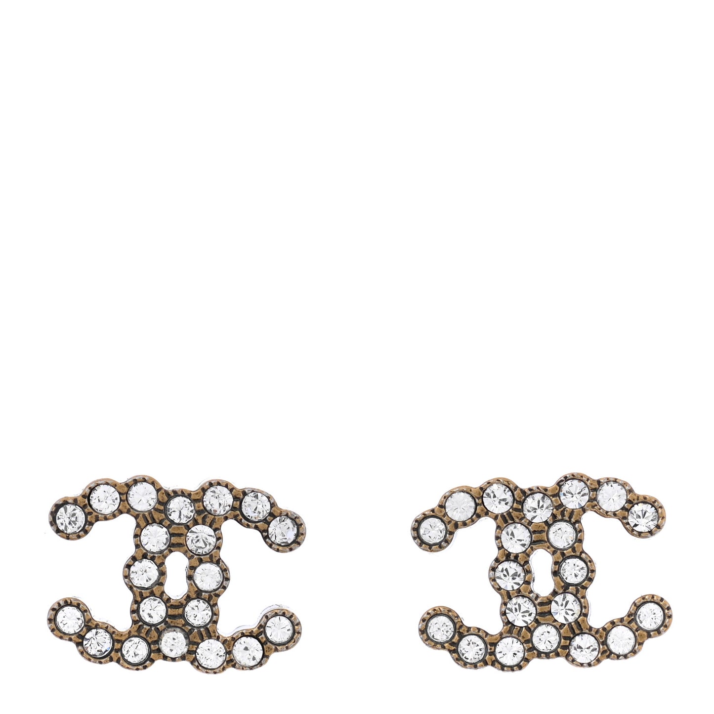Crystal City Of Lights CC Earrings Gold