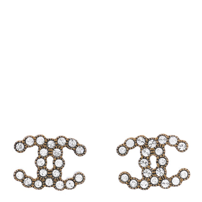 Chanel Crystal City Of Lights CC Earrings Gold 1 of 4