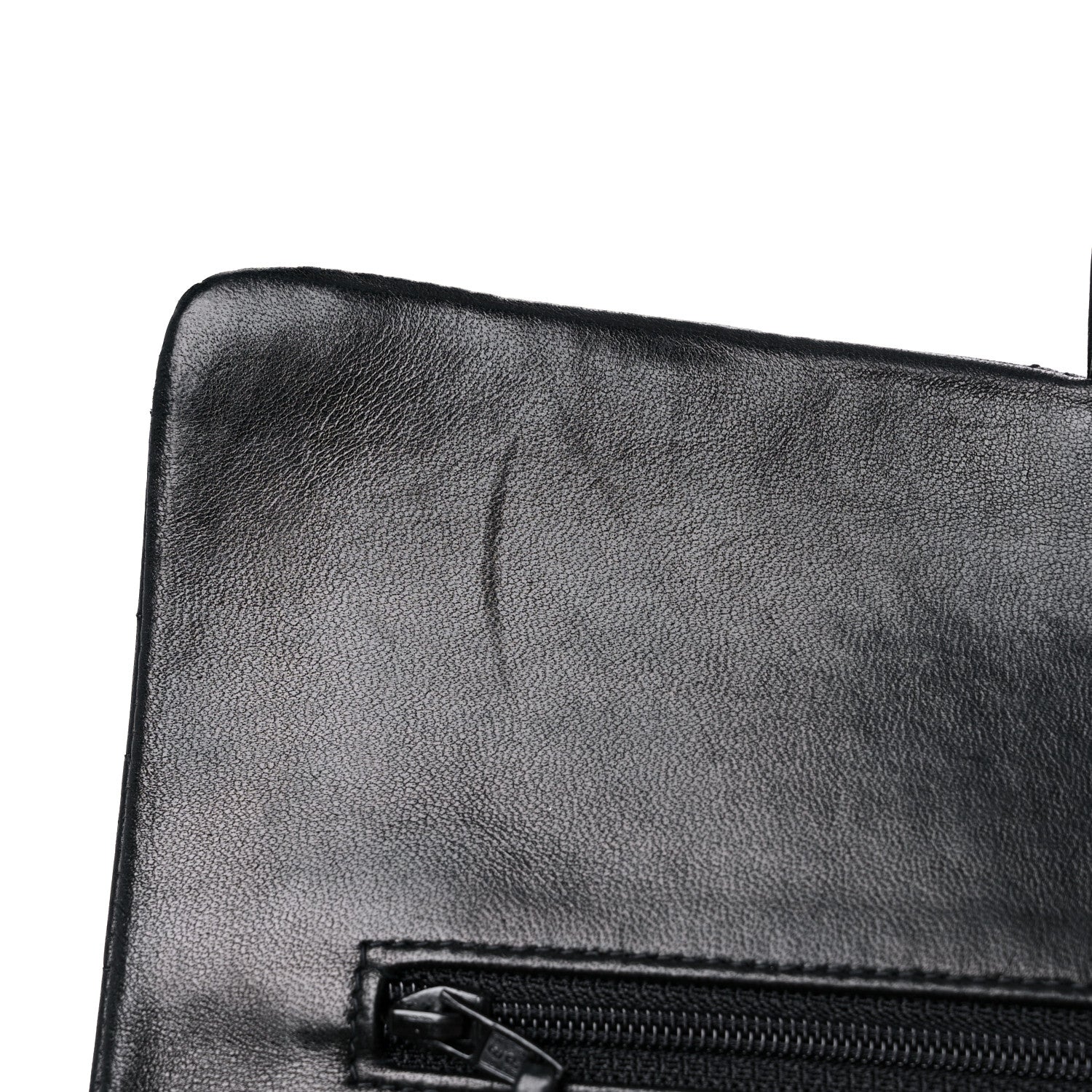 Chanel Lambskin Quilted Medium Double Flap Black 16 of 23