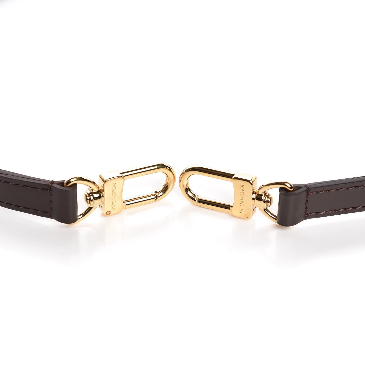 Louis Vuitton Calfskin 16mm Adjustable Shoulder Strap Brown 3 of 4