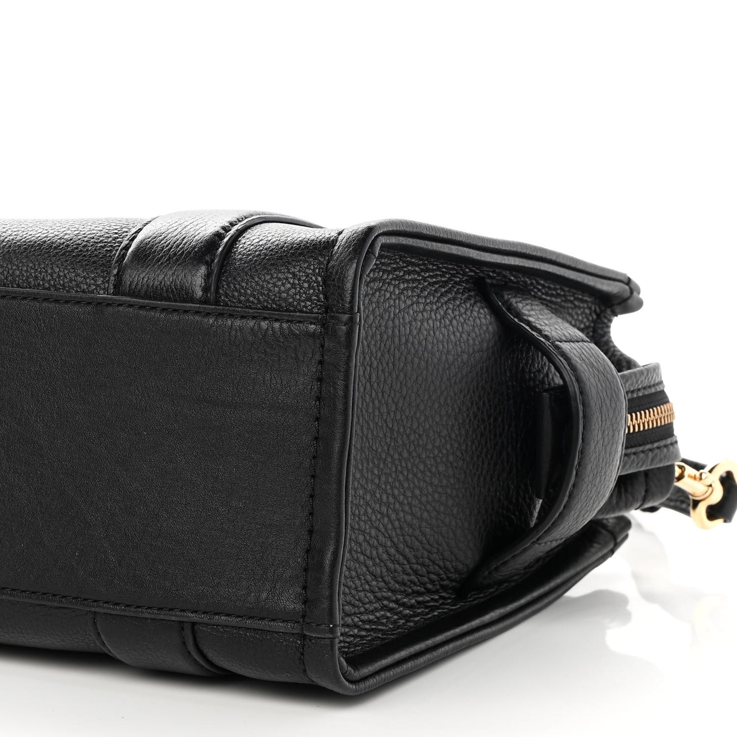 Grained Calfskin Small The Tote Bag Black