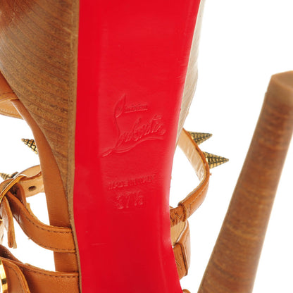 Christian Louboutin Calfskin Botticellita 160 Sandals 37.5 Brown 6 of 7