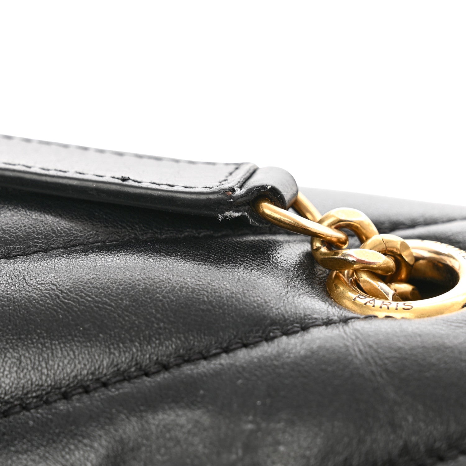 Saint Laurent Calfskin Y Quilted Monogram Medium Loulou Chain Satchel Black 12 of 12