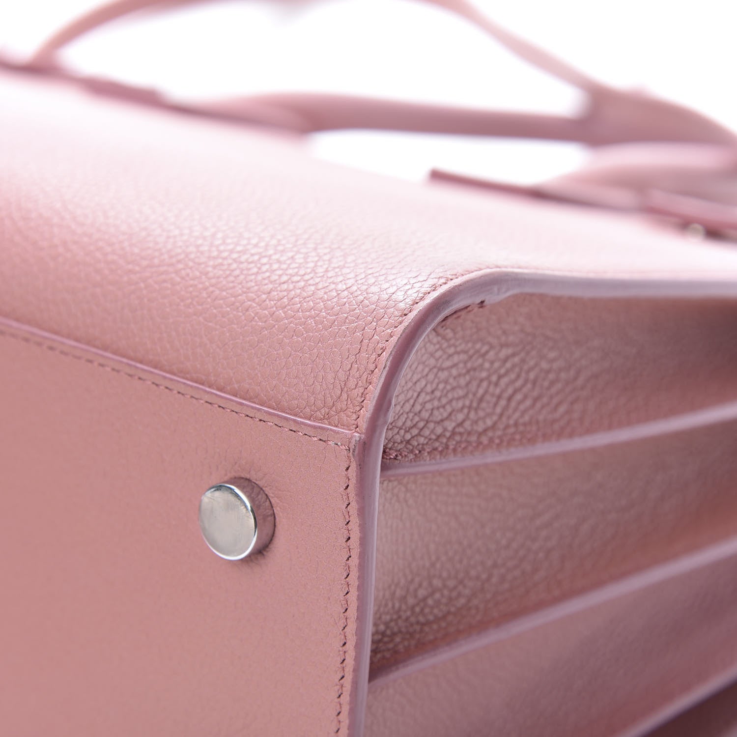 Saint Laurent Grained Calfskin Baby Sac De Jour Dark Rose 11 of 20
