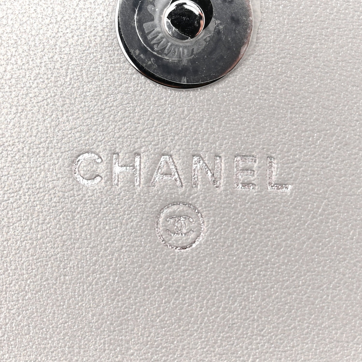 Chanel Metallic Goatskin Quilted Star Flap Waist Belt Bag Silver 6 of 13