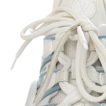 Louis Vuitton Calfskin Technical Nylon LV Archlight Sneakers 41 White Blue Gris 14 of 18