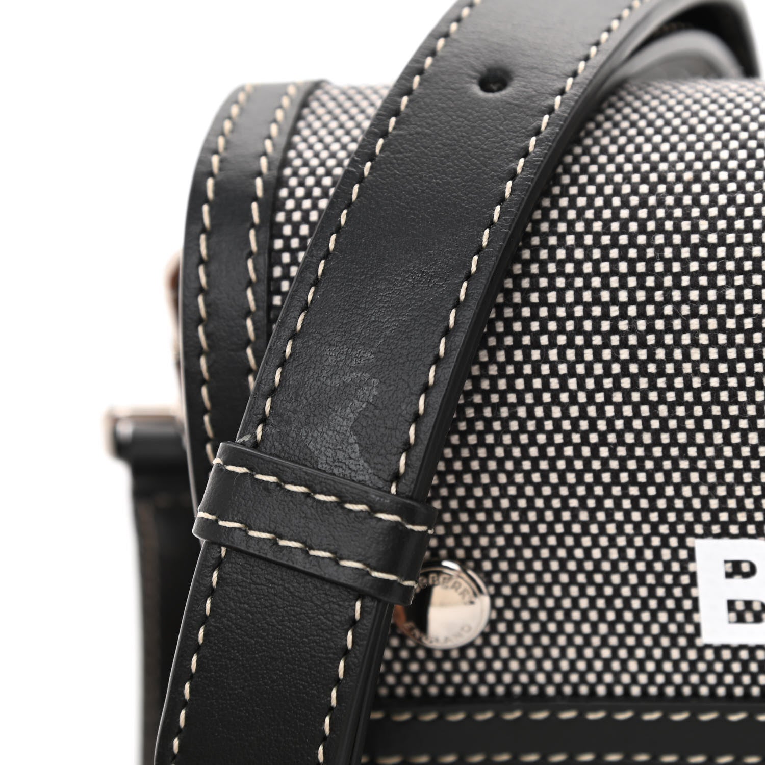 Burberry Cotton Canvas Horseferry Print Crossbody Black 9 of 10