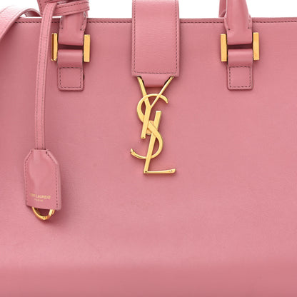 Saint Laurent Smooth Calfskin Small Monogram Cabas Vieux Rose 8 of 15