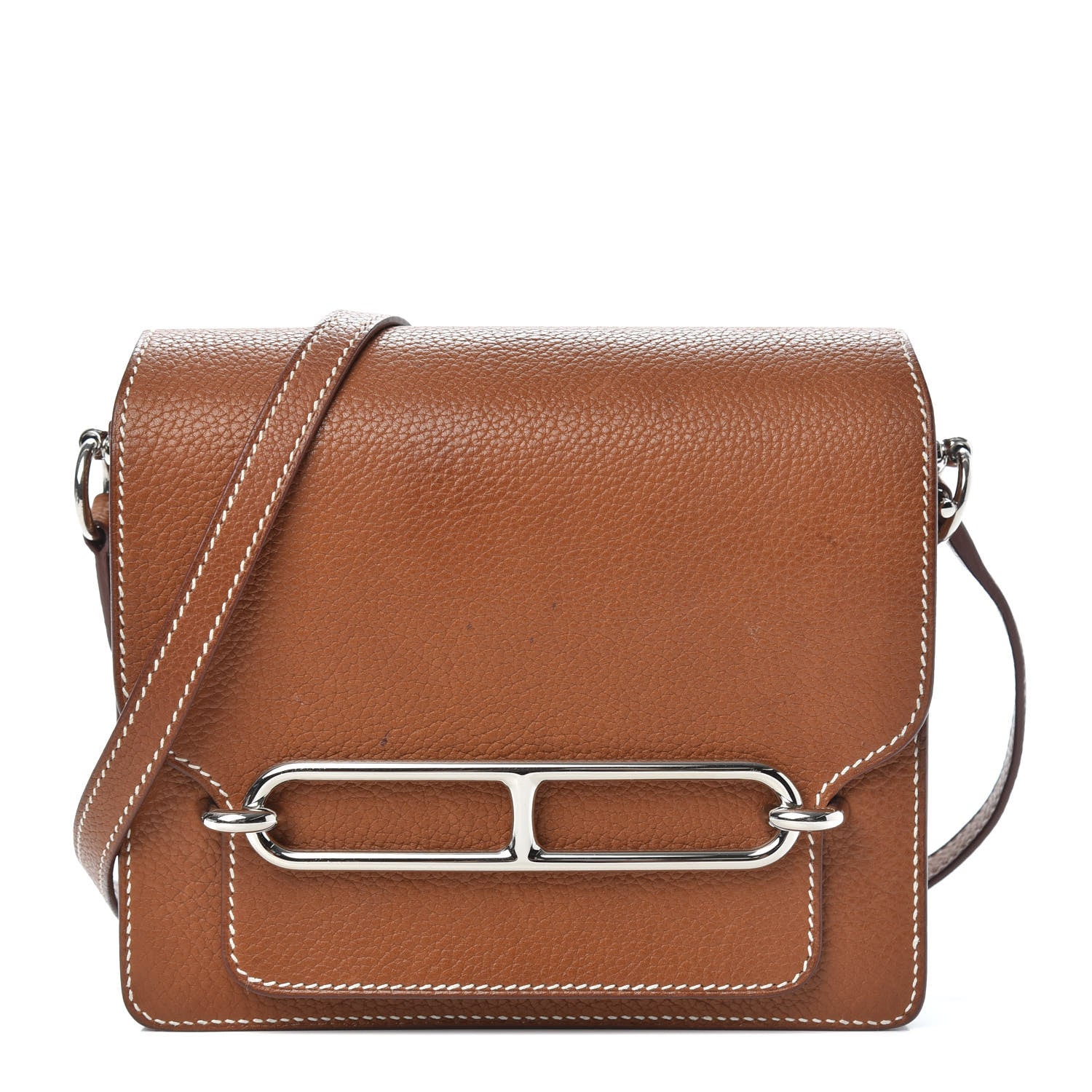 Hermes Barenia Faubourg Mini Sac Roulis Fauve 1 of 14