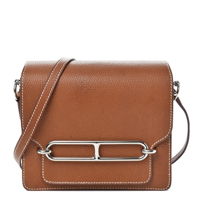 Hermes Barenia Faubourg Mini Sac Roulis Fauve 1 of 14