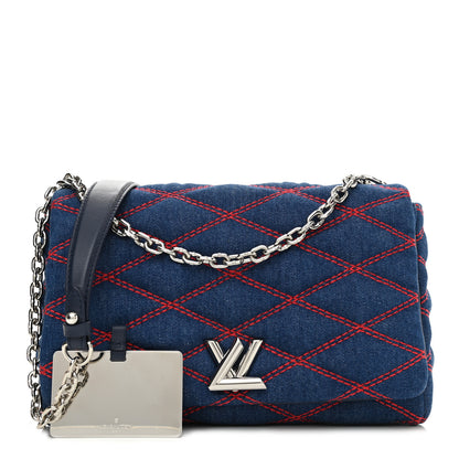 Louis Vuitton Denim Malletage GO-14 MM Denim Dark 1 of 10