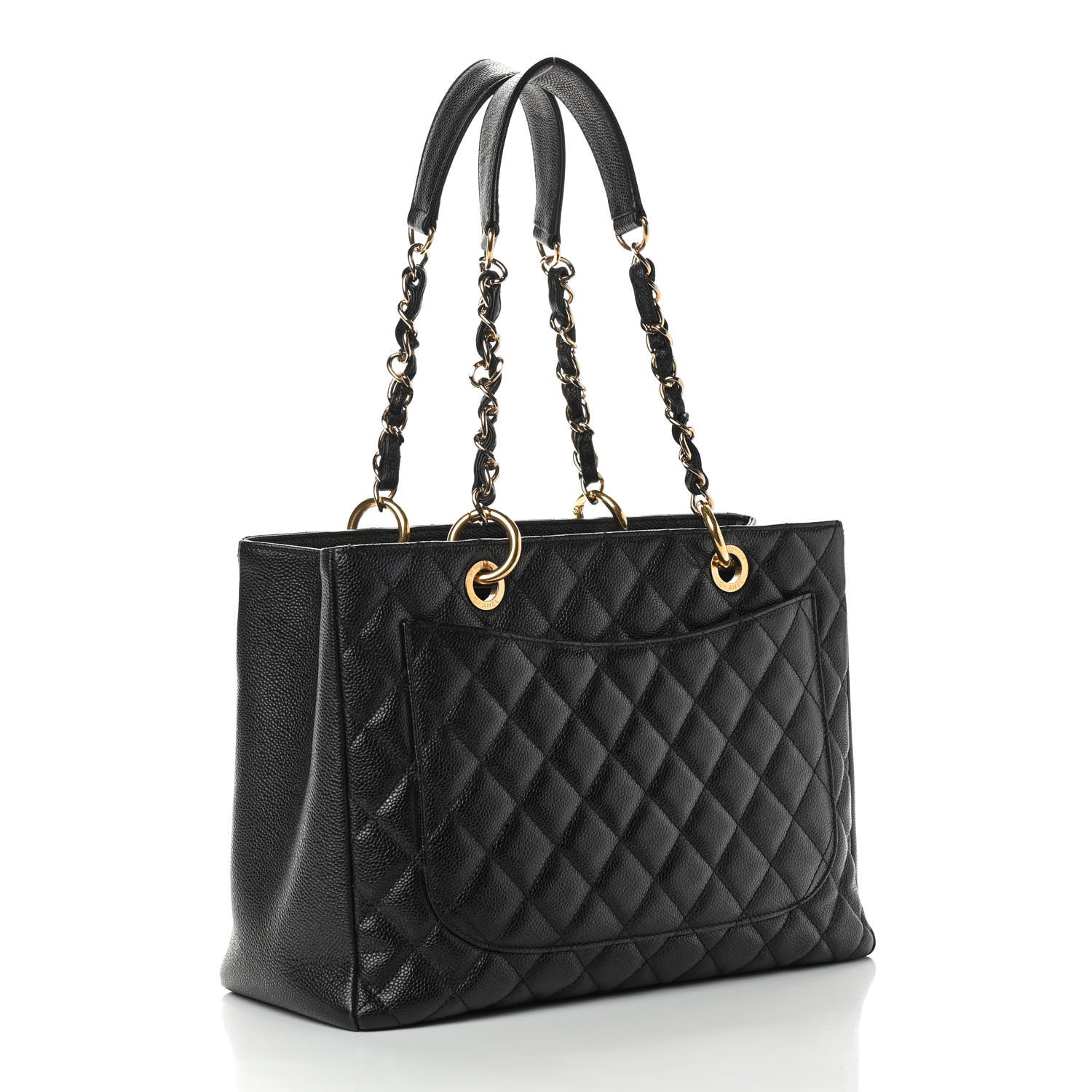 Chanel Caviar Quilted Grand Shopping Tote GST Black 2 of 9