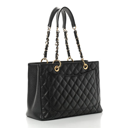 Chanel Caviar Quilted Grand Shopping Tote GST Black 2 of 9