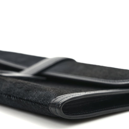 Hermes Pony Hair Swift Jige Elan 29 Clutch Black 8 of 11