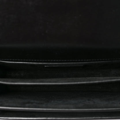 Saint Laurent Calfskin Medium Monogram Monochrome Sunset Black 5 of 7