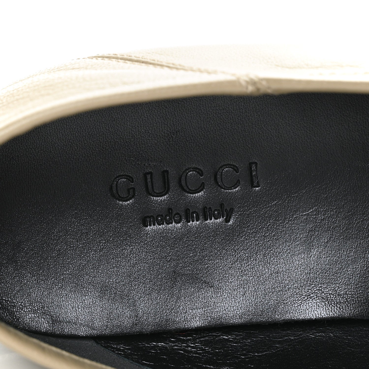 Gucci Lambskin Womens Brixton Horsebit Loafers 35.5 Mud 8 of 9
