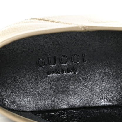 Gucci Lambskin Womens Brixton Horsebit Loafers 35.5 Mud 8 of 9