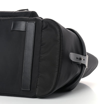 Prada Nylon Tessuto City Calf Shopping Tote Black 9 of 10