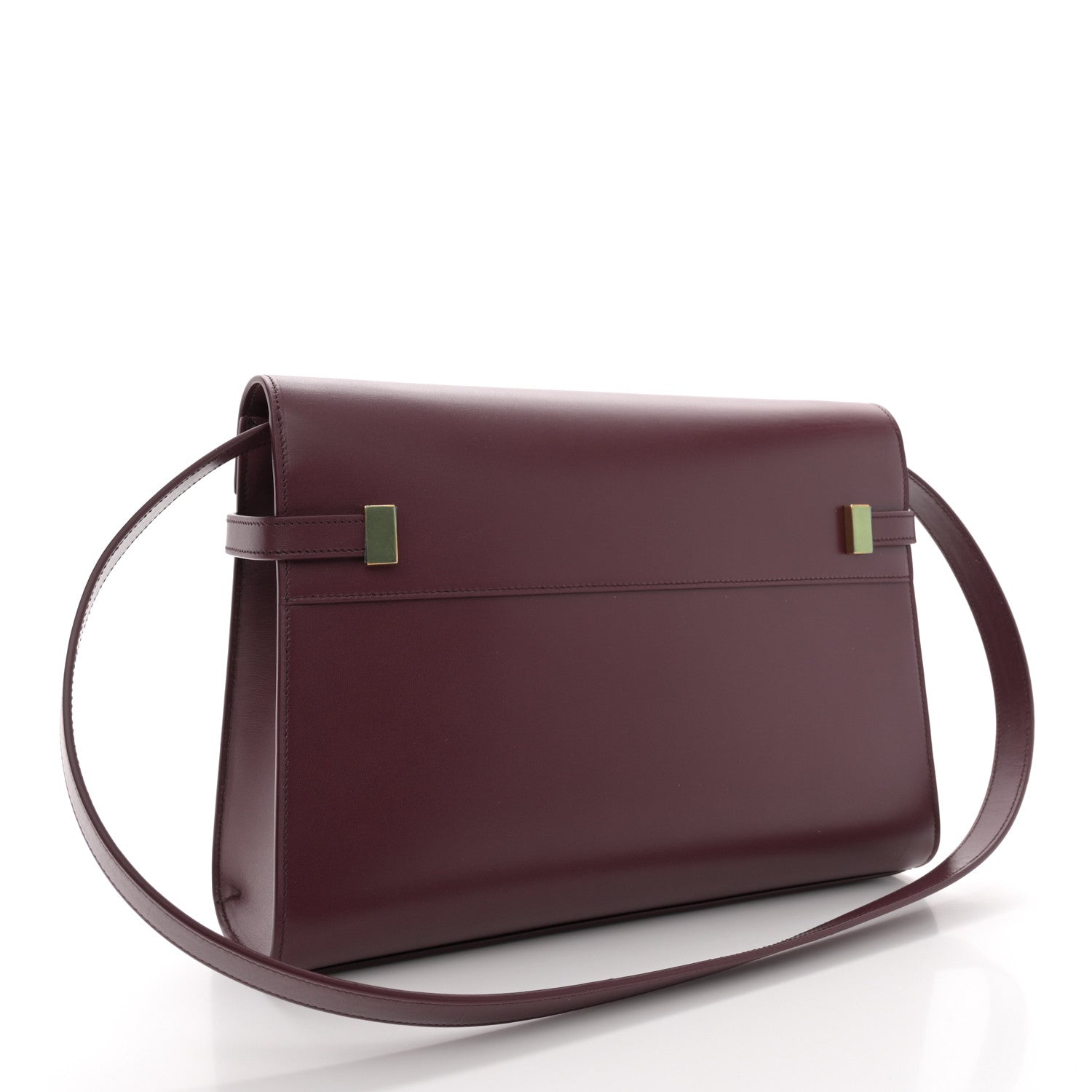 Saint Laurent Smooth Calfskin Manhattan Shoulder Bag Rouge 3 of 11