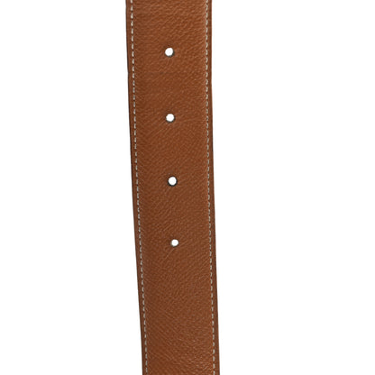 Hermes Box Courchevel 32mm H Belt 80 32 Black Gold 4 of 4