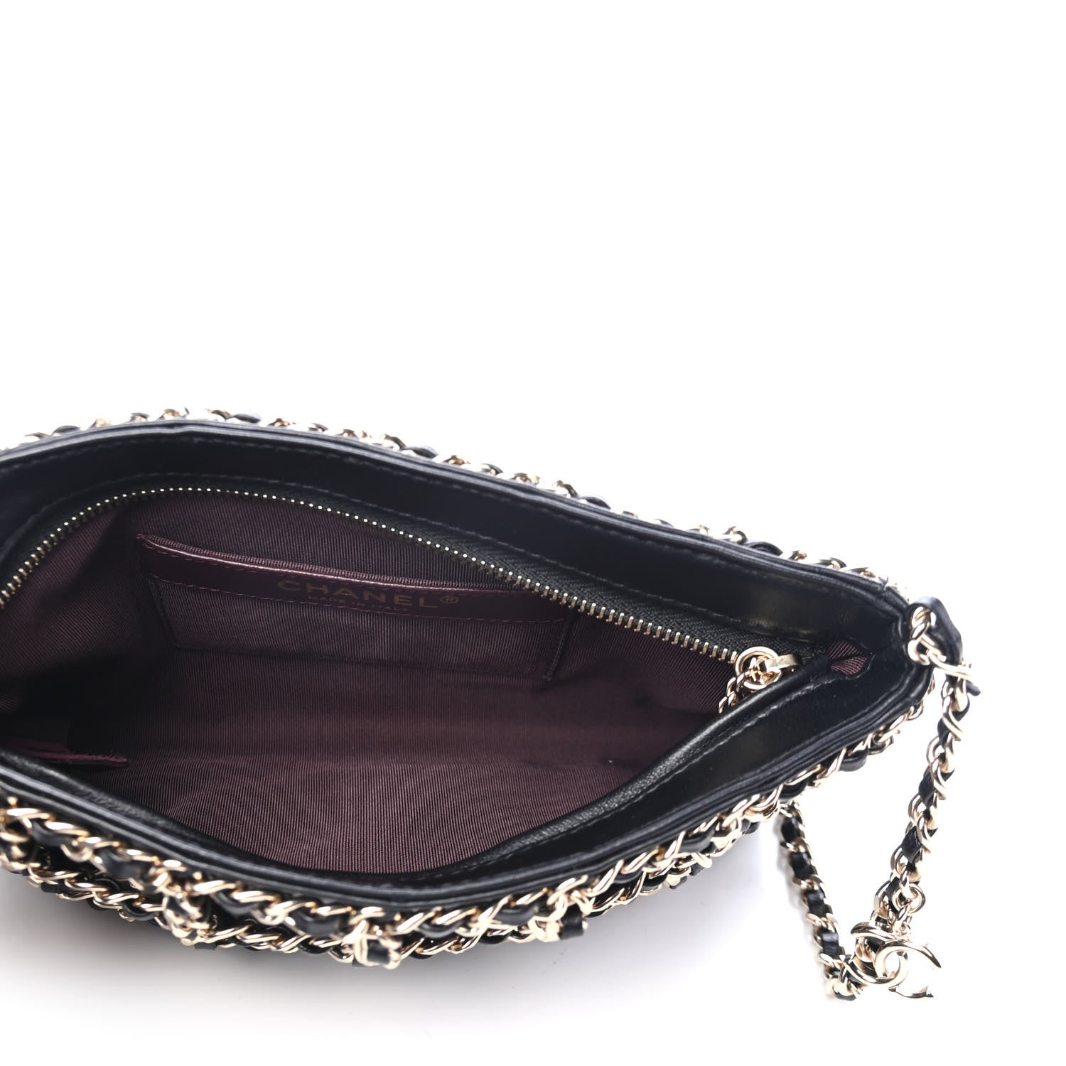 Chanel Lambskin Chain Crossbody Black 4 of 4