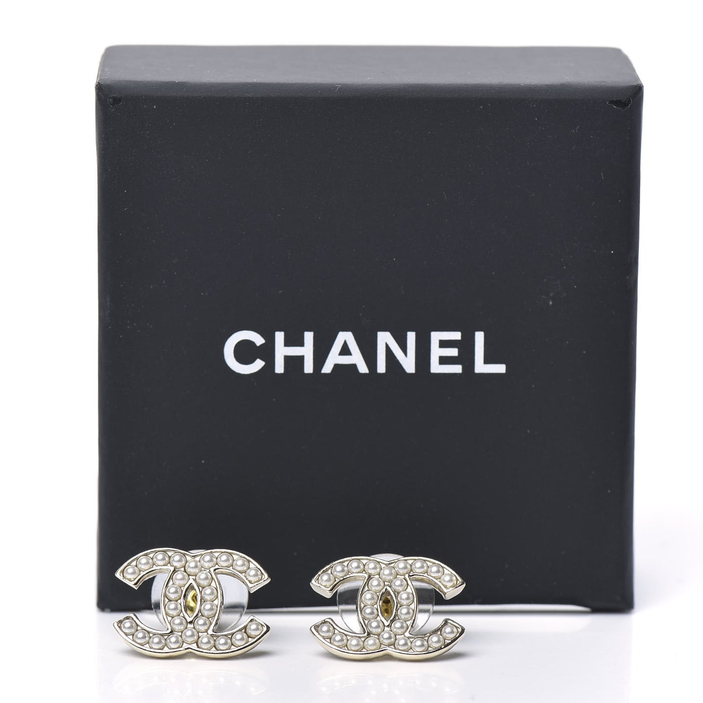 Pearl CC Earrings Light Gold