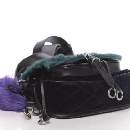 Prada Calf Hair Velluto Corsaire Antic Crossbody Bag Biliardo Black 7 of 9