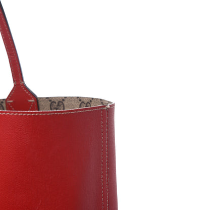 Gucci GG Supreme Monogram Medium Reversible Tote Beige Red 17 of 17