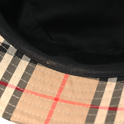 Burberry Technical Cotton Vintage Check Bucket Hat M Archive Beige 8 of 10