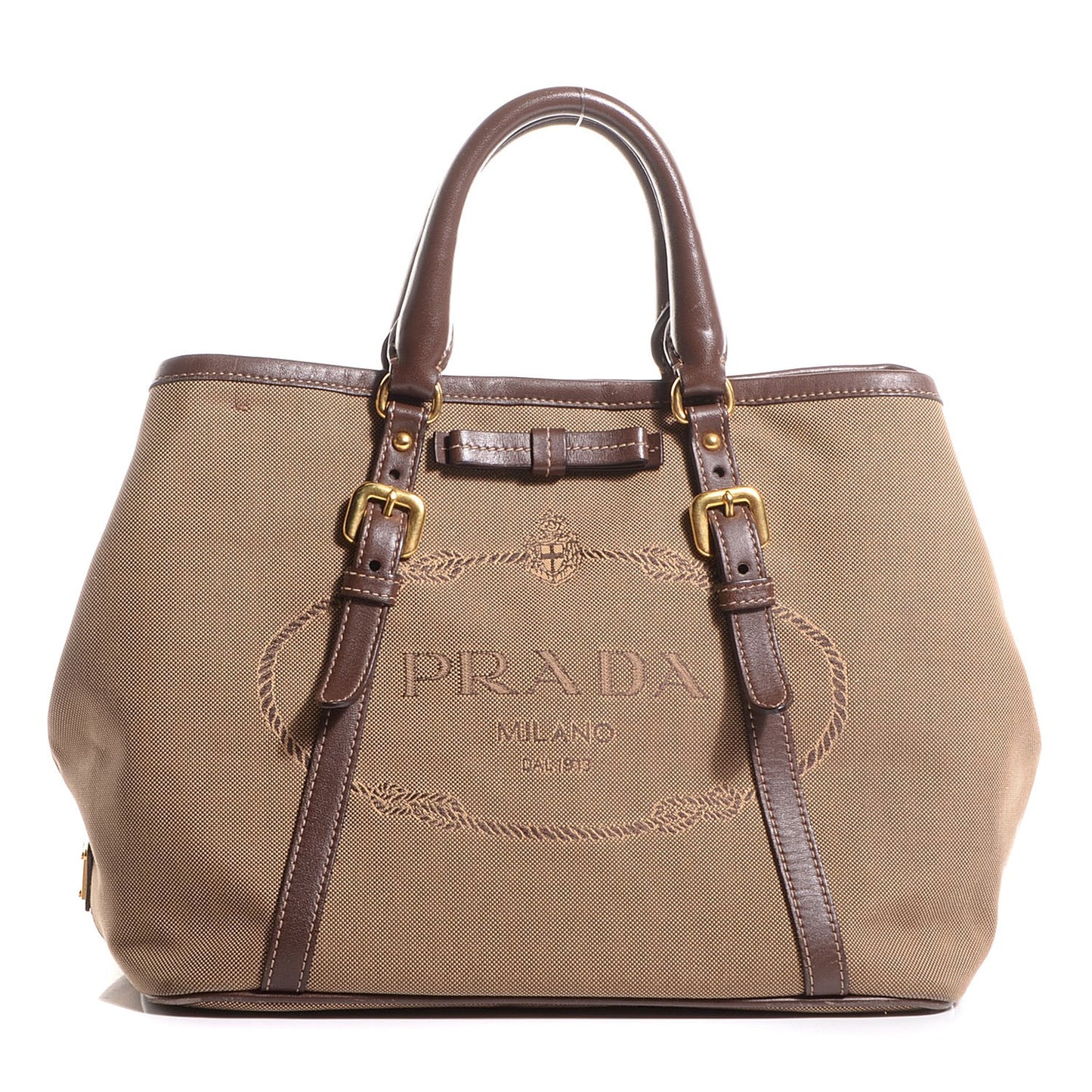 Jacquard Logo Tote Corda Bruciato