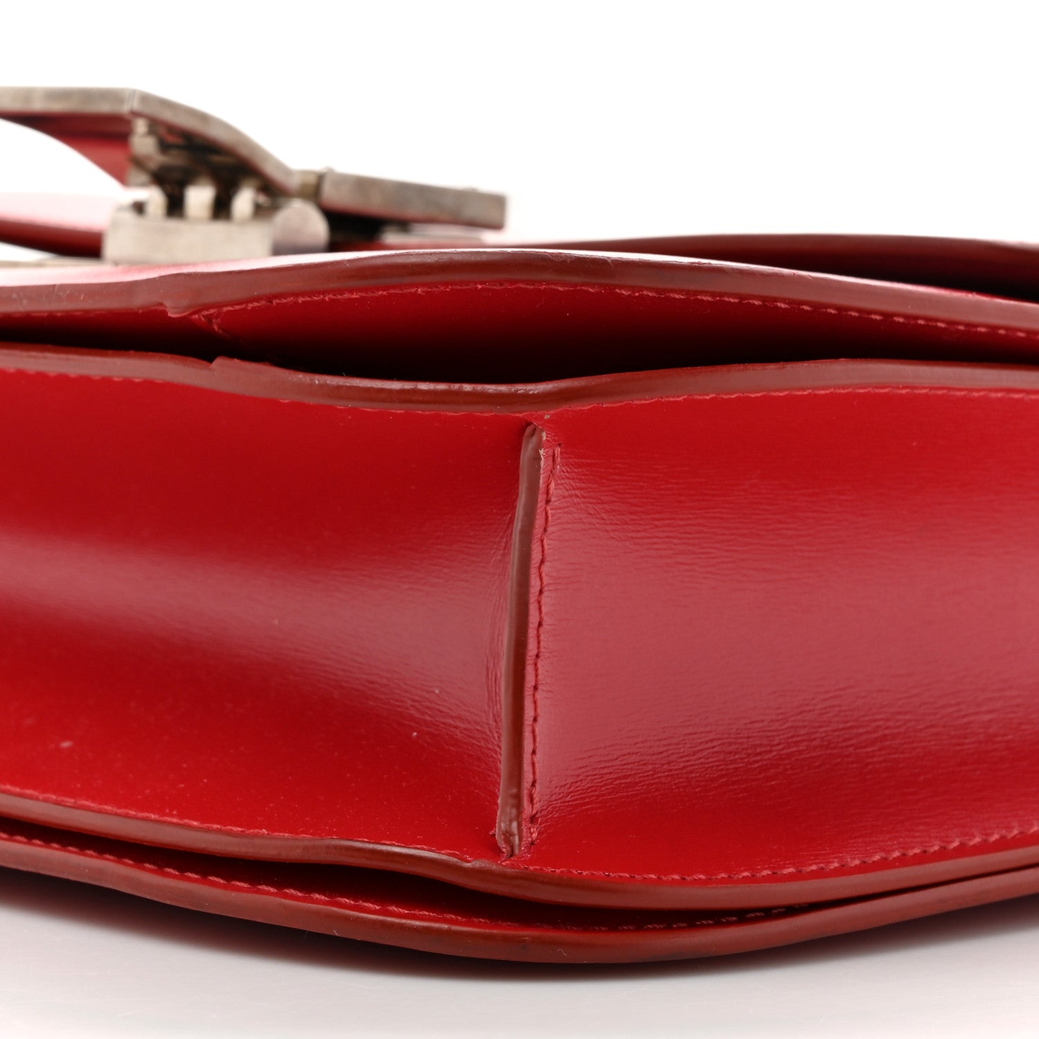 Celine Box Calfskin Medium Classic Box Flap Bag Red 10 of 20