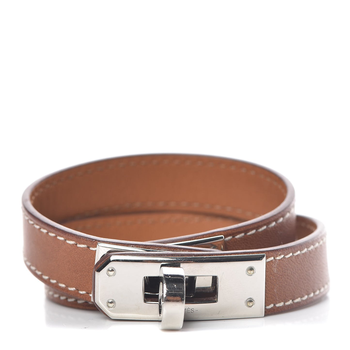 Barenia Kelly Double Tour Bracelet XS Fauve