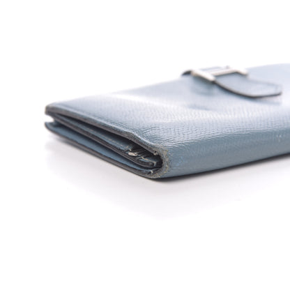 Hermes Epsom Bearn Gusset Wallet Blue Jean 8 of 12