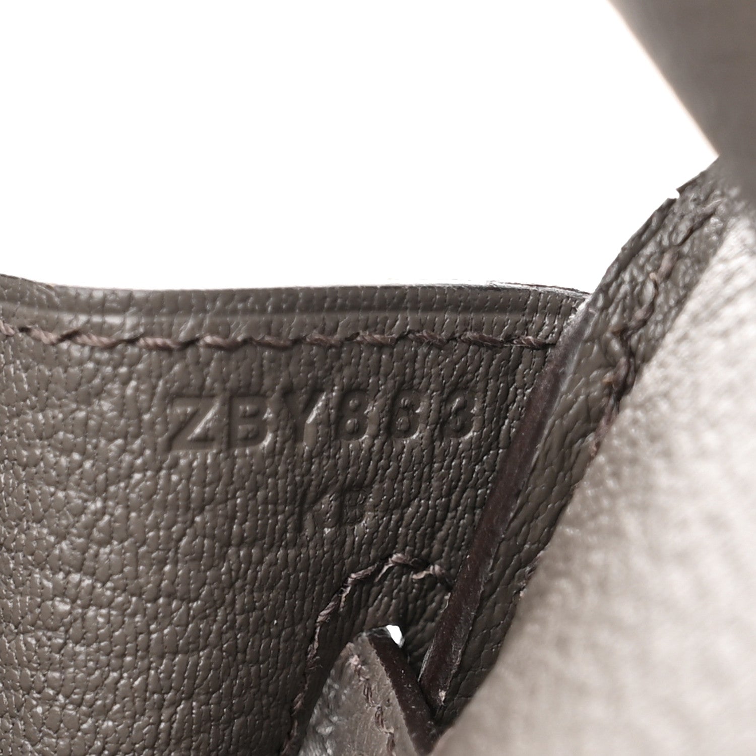 Hermes Togo Birkin 25 Etain 7 of 11
