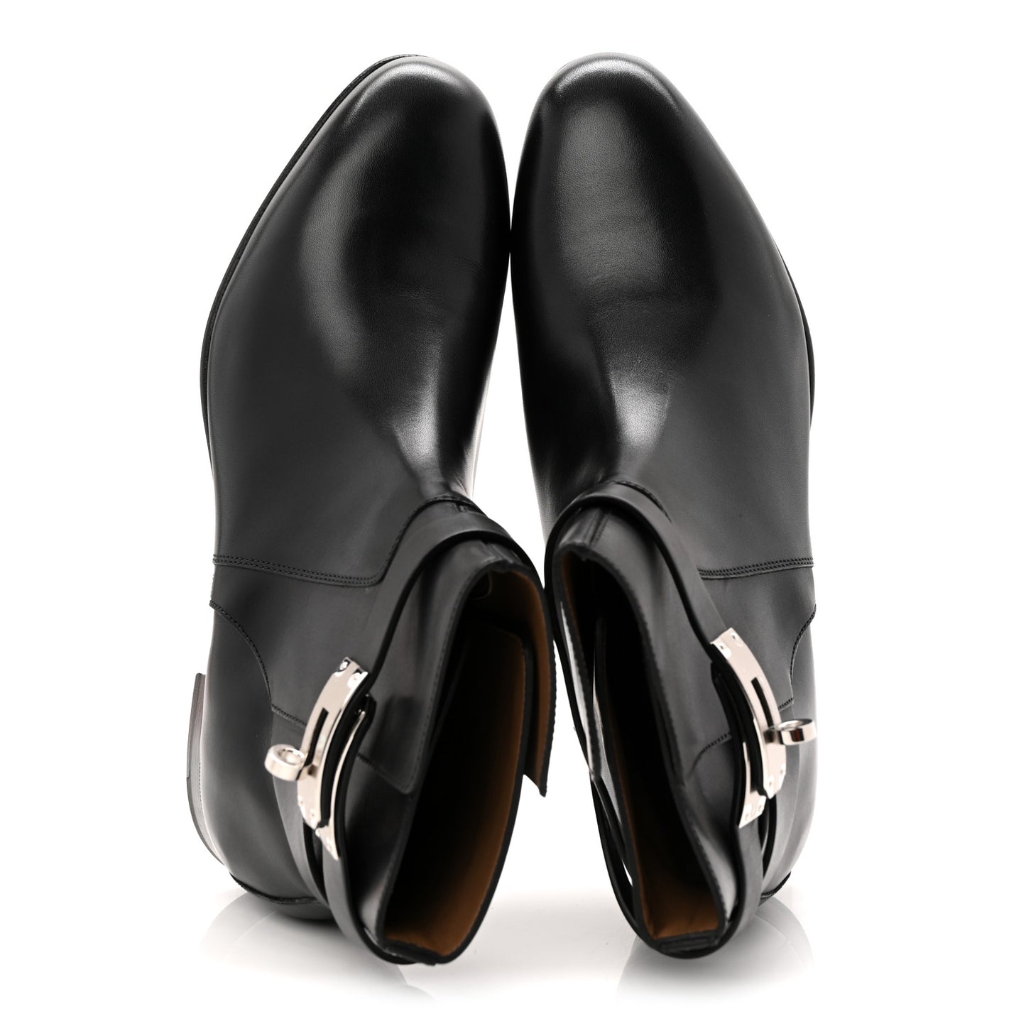 Calfskin Neo Low Boots 38.5 Black