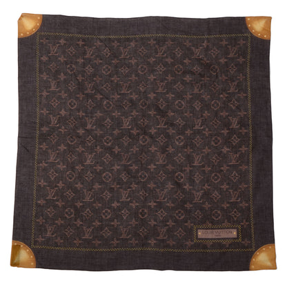 Louis Vuitton Cotton Denim Monogram Scarf Ebene 2 of 5