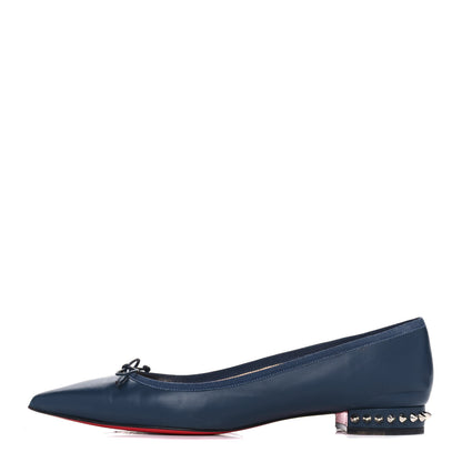 Christian Louboutin Nappa Spiked Hall Flats 40.5 Version Nocturne 1 of 11