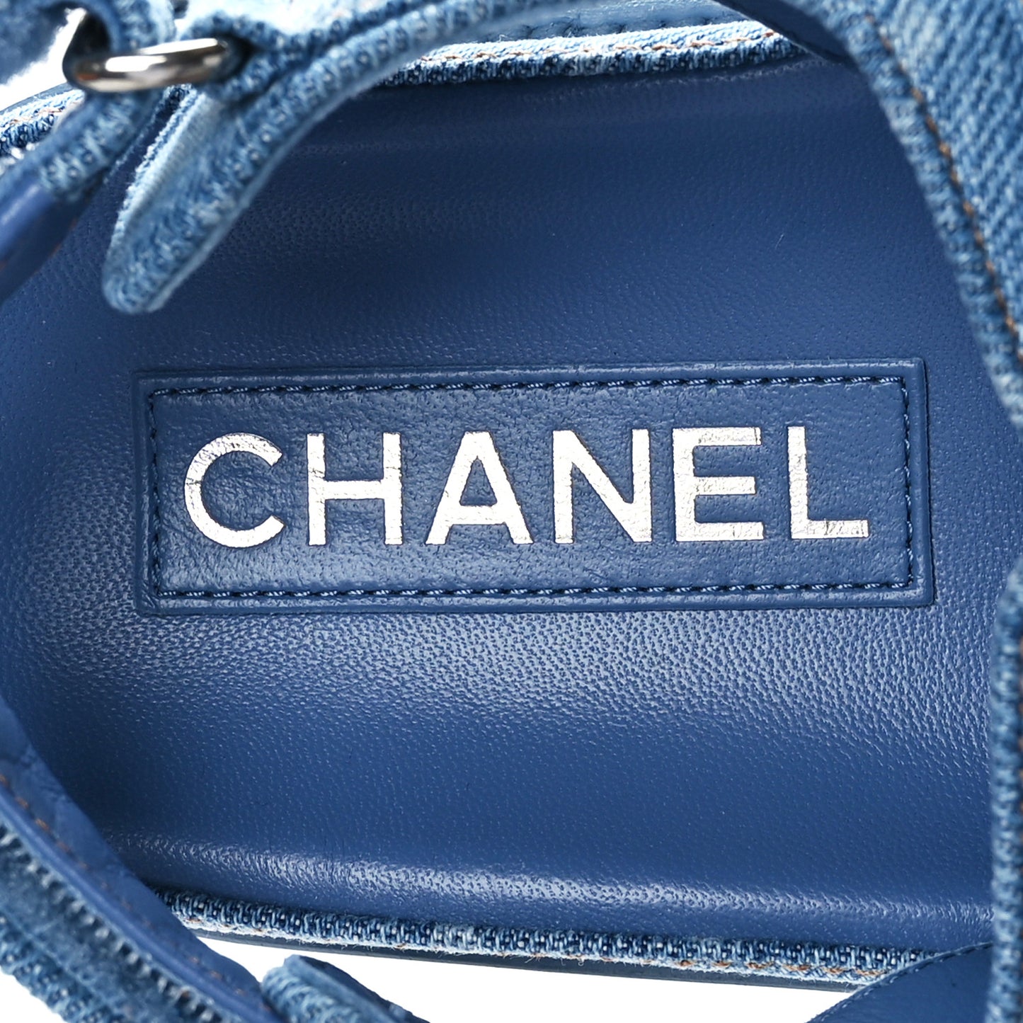 Denim CC Dad Sandals 38 Light Blue