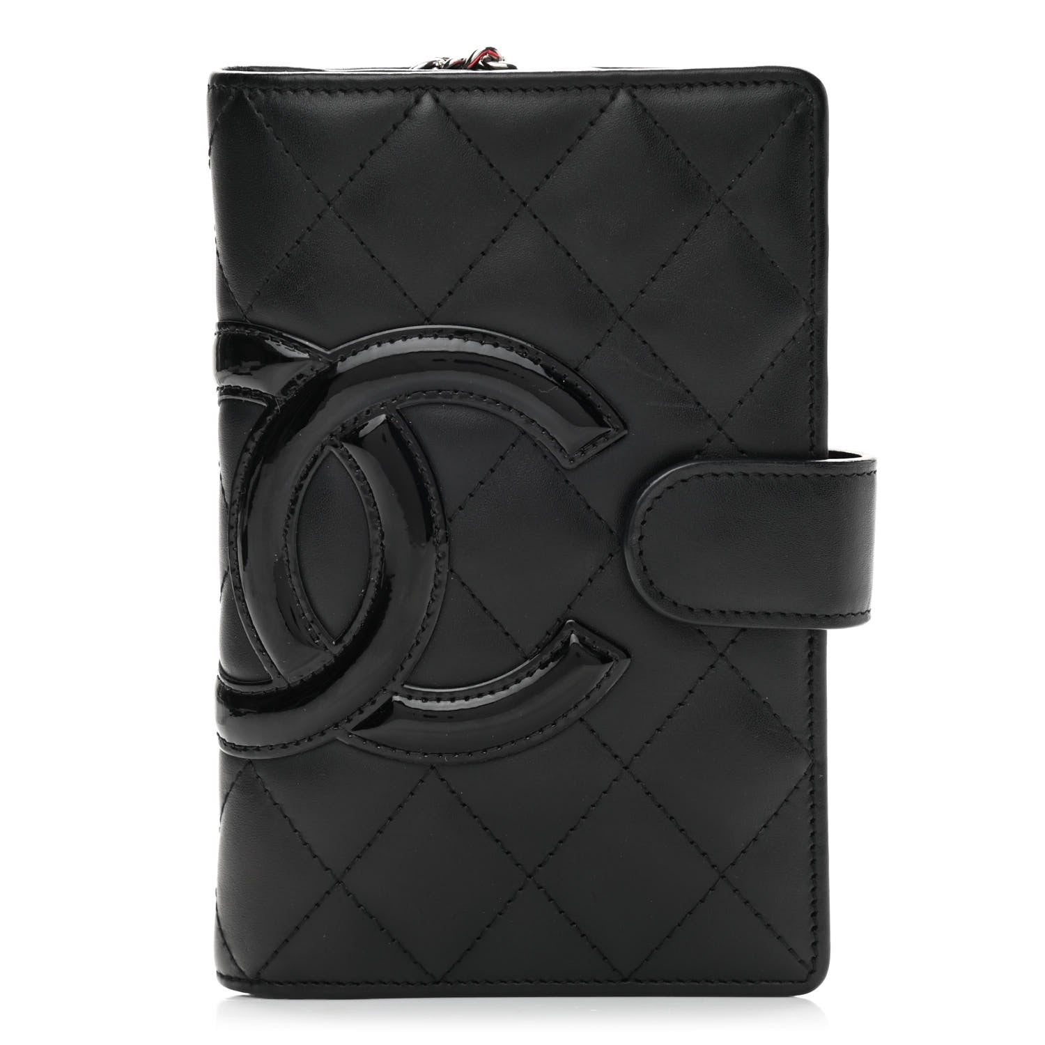 Chanel Calfskin Cambon Zipped Pocket Wallet Black 1 of 9