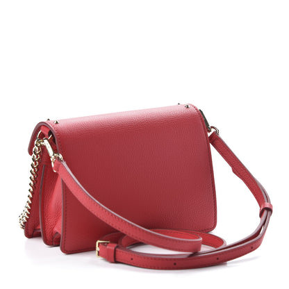 MCM Calfskin Studded Mini Patricia Crossbody Bag Chinese Red 3 of 10