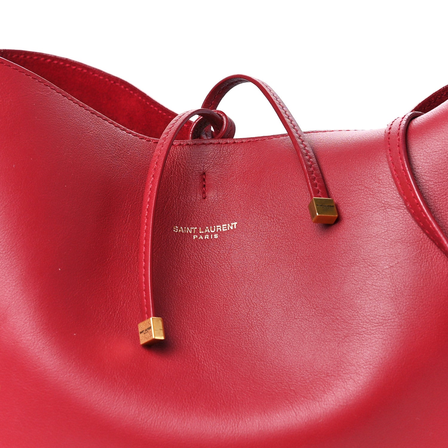 Saint Laurent Calfskin Medium Suzanne Hobo Opyum Red 7 of 10